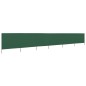 vidaXL Paravento a 6 Pannelli in Tessuto 800x120 cm Verde vidaXL Paravento a 6 Pannelli in Tessuto 800x120 cm Verde