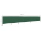 vidaXL Paravento a 6 Pannelli in Tessuto 800x120 cm Verde vidaXL Paravento a 6 Pannelli in Tessuto 800x120 cm Verde