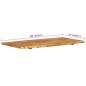 vidaXL Piano per Vanità Bagno in Massello di Acacia 100x52x2,5 cm vidaXL Piano per Vanità Bagno in Massello di Acacia 100x52x2,5 cm