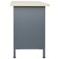 vidaXL Banco da Lavoro Nero 120x60x85 cm in Acciaio vidaXL Banco da Lavoro Nero 120x60x85 cm in Acciaio