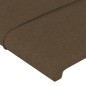 Testiera ad Orecchio Marrone Scuro 183x23x118/128 cm in Tessuto Testiera ad Orecchio Marrone Scuro 183x23x118/128 cm in Tessuto