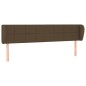 Testiera ad Orecchio Marrone Scuro 183x23x78/88 cm in Tessuto Testiera ad Orecchio Marrone Scuro 183x23x78/88 cm in Tessuto