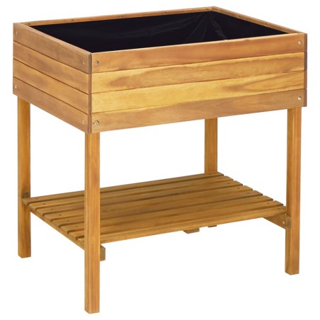 vidaXL Fioriera Alta 78,5x58,5x78,5cm in Legno Massello di Acacia 