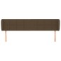 Testiera ad Orecchio Marrone Scuro 183x23x78/88 cm in Tessuto Testiera ad Orecchio Marrone Scuro 183x23x78/88 cm in Tessuto
