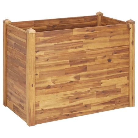 vidaXL Letto Rialzato da Giardino 110x60x84 cm Legno Massello d'Acacia