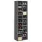 vidaXL Scarpiera Grigio Lucido 54x34x183 cm in Truciolato