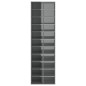 vidaXL Scarpiera Grigio Lucido 54x34x183 cm in Truciolato