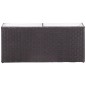 vidaXL Letto Rialzato da Giardino 2 Vasi 90x20x40 cm Polyrattan Nero vidaXL Letto Rialzato da Giardino 2 Vasi 90x20x40 cm Polyrattan Nero