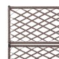 vidaXL Leto Rialzato Traliccio 3 Vasi 83x30x130 cm Polyrattan Marrone vidaXL Leto Rialzato Traliccio 3 Vasi 83x30x130 cm Polyrattan Marrone