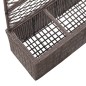 vidaXL Leto Rialzato Traliccio 3 Vasi 83x30x130 cm Polyrattan Marrone vidaXL Leto Rialzato Traliccio 3 Vasi 83x30x130 cm Polyrattan Marrone