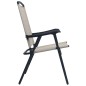 vidaXL Sedie da Giardino Pieghevoli 2 pz in Textilene Crema vidaXL Sedie da Giardino Pieghevoli 2 pz in Textilene Crema