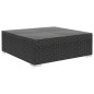 vidaXL Set Divani da Giardino 6 pz con Cuscini in Polyrattan Nero vidaXL Set Divani da Giardino 6 pz con Cuscini in Polyrattan Nero
