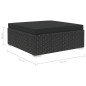 vidaXL Set Divani da Giardino 6 pz con Cuscini in Polyrattan Nero vidaXL Set Divani da Giardino 6 pz con Cuscini in Polyrattan Nero