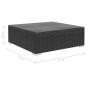 vidaXL Set Divani da Giardino 6 pz con Cuscini in Polyrattan Nero vidaXL Set Divani da Giardino 6 pz con Cuscini in Polyrattan Nero