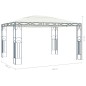 vidaXL Gazebo 400x300 cm Crema vidaXL Gazebo 400x300 cm Crema
