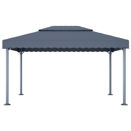 vidaXL Gazebo 400x300 cm Antracite Alluminio