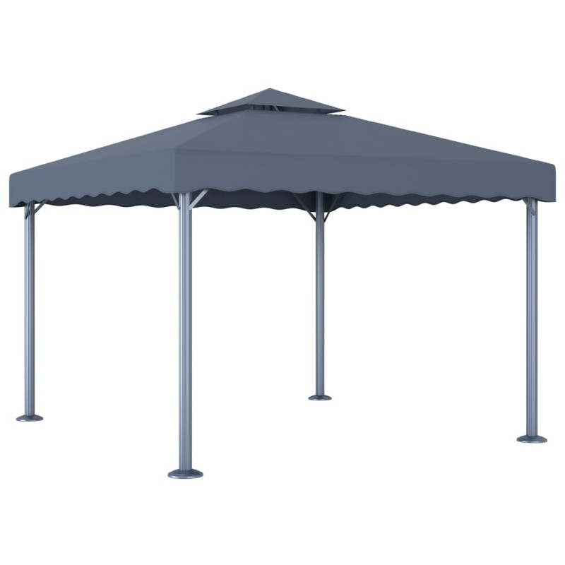 vidaXL Gazebo 300x300 cm Antracite Alluminio vidaXL Gazebo 300x300 cm Antracite Alluminio