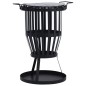 vidaXL Braciere da Giardino con Griglia Barbecue in Acciaio 47,5 cm vidaXL Braciere da Giardino con Griglia Barbecue in Acciaio 47,5 cm