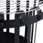 vidaXL Braciere da Giardino con Griglia Barbecue in Acciaio 47,5 cm vidaXL Braciere da Giardino con Griglia Barbecue in Acciaio 47,5 cm