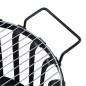 vidaXL Braciere da Giardino con Griglia Barbecue in Acciaio 47,5 cm vidaXL Braciere da Giardino con Griglia Barbecue in Acciaio 47,5 cm