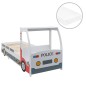 vidaXL Letto Bimbo Auto Polizia con Materasso 90x200 cm 7 Zone H3 vidaXL Letto Bimbo Auto Polizia con Materasso 90x200 cm 7 Zone H3