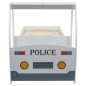vidaXL Letto Bimbo Auto Polizia con Materasso 90x200 cm 7 Zone H3 vidaXL Letto Bimbo Auto Polizia con Materasso 90x200 cm 7 Zone H3