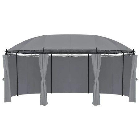 vidaXL Gazebo con Tende 520x349x255 cm Antracite