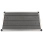 vidaXL Piatto Doccia da Esterni in Acciaio Inox WPC 110x62 cm Grigio vidaXL Piatto Doccia da Esterni in Acciaio Inox WPC 110x62 cm Grigio
