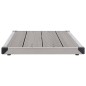 vidaXL Piatto Doccia da Esterni in Acciaio Inox WPC 110x62 cm Grigio vidaXL Piatto Doccia da Esterni in Acciaio Inox WPC 110x62 cm Grigio