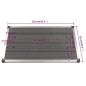 vidaXL Piatto Doccia da Esterni in Acciaio Inox WPC 110x62 cm Grigio vidaXL Piatto Doccia da Esterni in Acciaio Inox WPC 110x62 cm Grigio