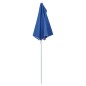Ombrellone Semicircolare da Giardino con Palo 180x90 cm Azzurro Ombrellone Semicircolare da Giardino con Palo 180x90 cm Azzurro
