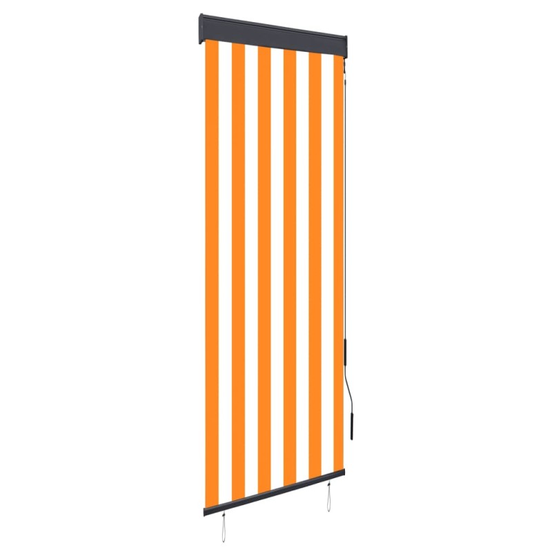 vidaXL Tenda a Rullo per Esterni 60x250 cm Bianca e Arancione vidaXL Tenda a Rullo per Esterni 60x250 cm Bianca e Arancione