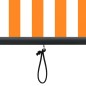 vidaXL Tenda a Rullo per Esterni 60x250 cm Bianca e Arancione vidaXL Tenda a Rullo per Esterni 60x250 cm Bianca e Arancione