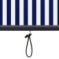 vidaXL Tenda a Rullo per Esterni 100x250 cm Blu e Bianca