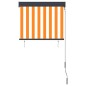 vidaXL Tenda a Rullo per Esterni 80x250 cm Bianca e Arancione