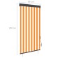 vidaXL Tenda a Rullo per Esterni 80x250 cm Bianca e Arancione