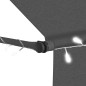 vidaXL Tenda da Sole Retrattile Manuale con LED 250 cm Antracite