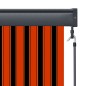 vidaXL Tenda a Rullo per Esterni 80x250 cm Bianca e Marrone vidaXL Tenda a Rullo per Esterni 80x250 cm Bianca e Marrone