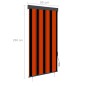 vidaXL Tenda a Rullo per Esterni 80x250 cm Bianca e Marrone vidaXL Tenda a Rullo per Esterni 80x250 cm Bianca e Marrone