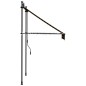 vidaXL Tenda da Sole Retrattile Manuale LED 100 cm Arancione e Marrone vidaXL Tenda da Sole Retrattile Manuale LED 100 cm Arancione e Marrone
