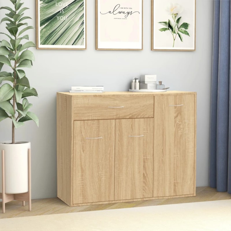 vidaXL Credenza Rovere Sonoma 88x30x70 cm in Truciolato vidaXL Credenza Rovere Sonoma 88x30x70 cm in Truciolato