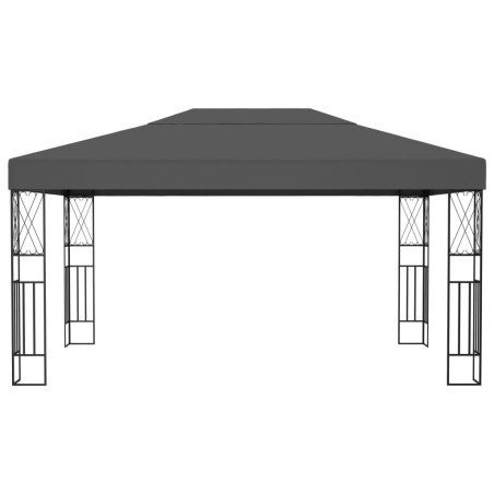 vidaXL Gazebo 3x4 m Antracite in Tessuto