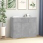 vidaXL Credenza Grigio Cemento 88x30x70 cm in Truciolato vidaXL Credenza Grigio Cemento 88x30x70 cm in Truciolato