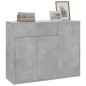 vidaXL Credenza Grigio Cemento 88x30x70 cm in Truciolato vidaXL Credenza Grigio Cemento 88x30x70 cm in Truciolato