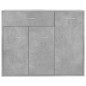 vidaXL Credenza Grigio Cemento 88x30x70 cm in Truciolato vidaXL Credenza Grigio Cemento 88x30x70 cm in Truciolato