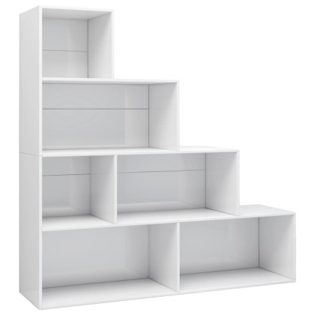 vidaXL Libreria/Divisorio Bianco Lucido 155x24x160 cm in Truciolato