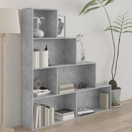 vidaXL Libreria/Divisorio Grigio Cemento 155x24x160 cm in Truciolato