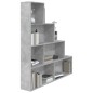 vidaXL Libreria/Divisorio Grigio Cemento 155x24x160 cm in Truciolato