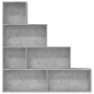 vidaXL Libreria/Divisorio Grigio Cemento 155x24x160 cm in Truciolato