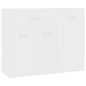 vidaXL Credenza Bianca 88x30x70 cm in Legno Multistrato vidaXL Credenza Bianca 88x30x70 cm in Legno Multistrato